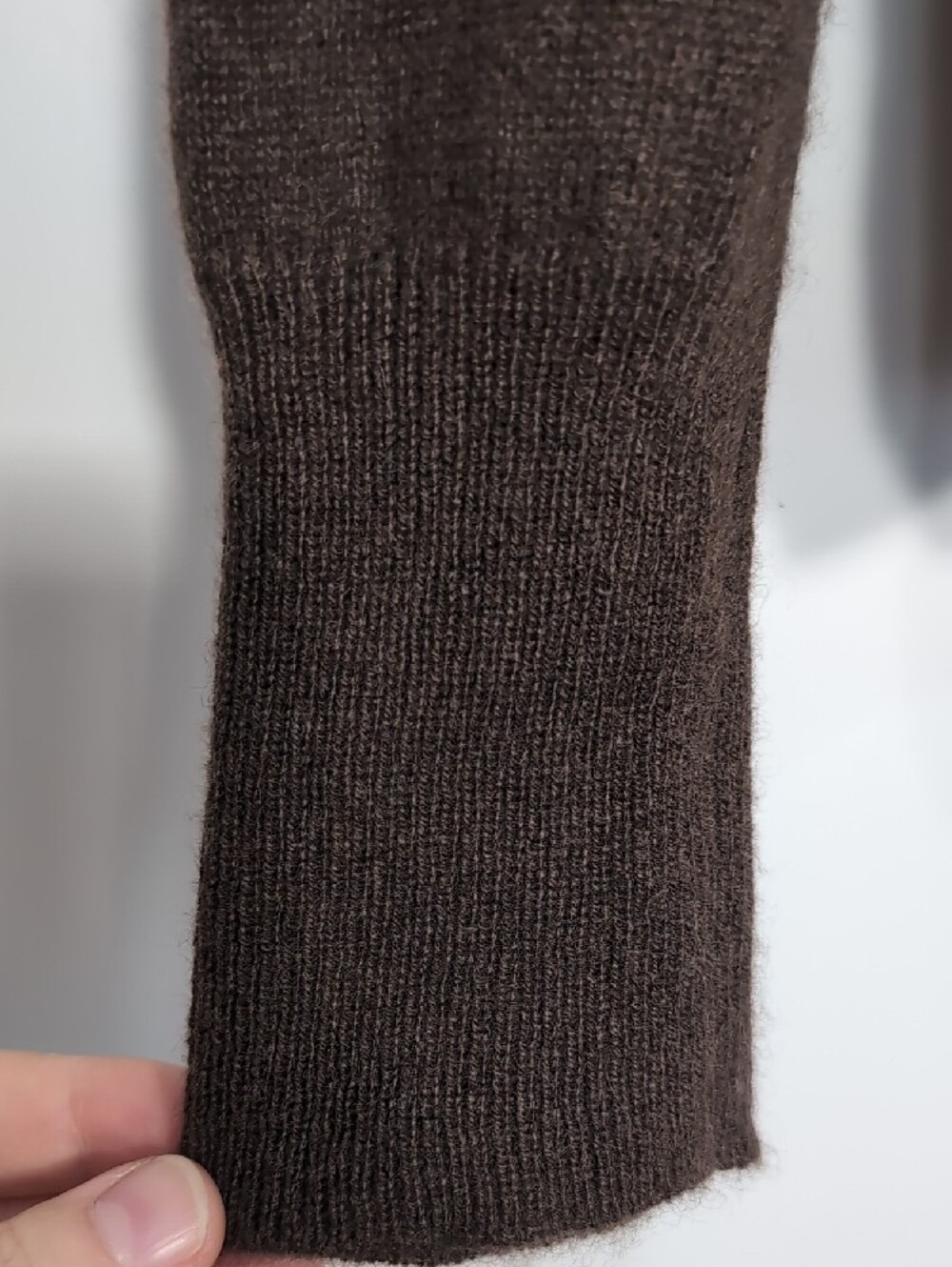 Women's Brown Turtleneck Sweater Cashmere Size Medium - Picture 4 of 8